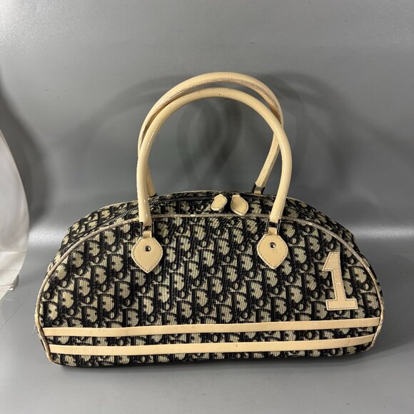Authentic Vintage Dior John Galliano 2004 No. 1 Trotter Bowling Bag - Picture 1 of 15